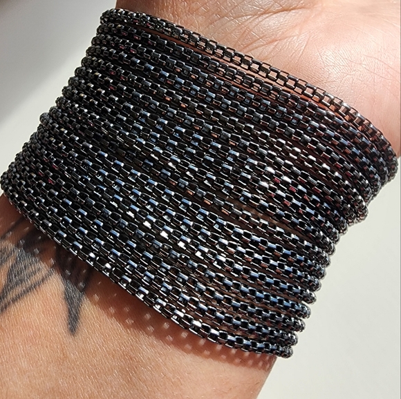Mesh chain bracelet. Y2k express - Picture 3 of 6